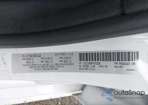 2015 Chrysler 200 Limited from USA, damaged, VIN 1C3CCCAB6FN722238